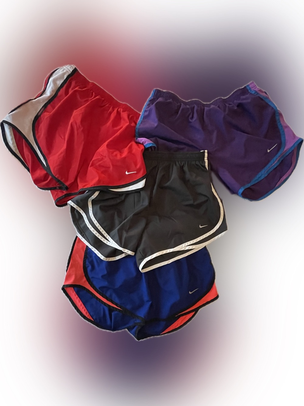 Nike Dri-FIT Running Shorts Bundle | Women’s Athletic Lined Shorts | 4 Pair